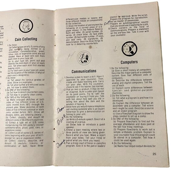 Vintage 70s Boy Scouts of America Booklet Merit Badge Series Lot of 5 Paperback - Picture 3 of 11